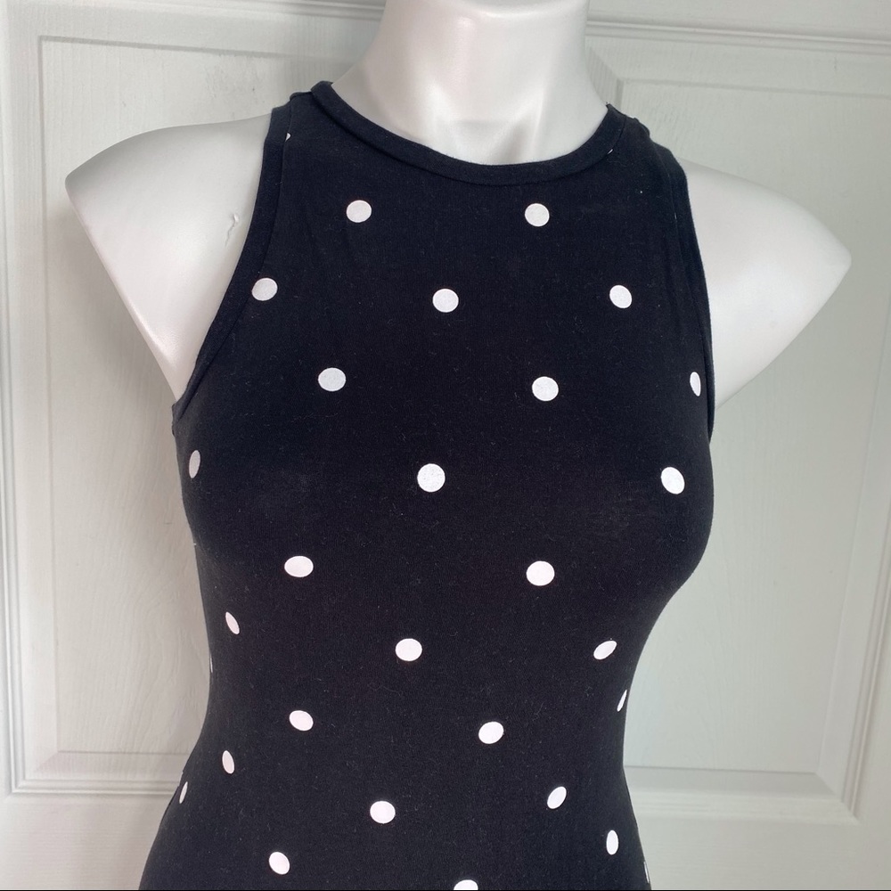Derek Heart Polka-Dot Fitted Dress - Picture 2 of 8